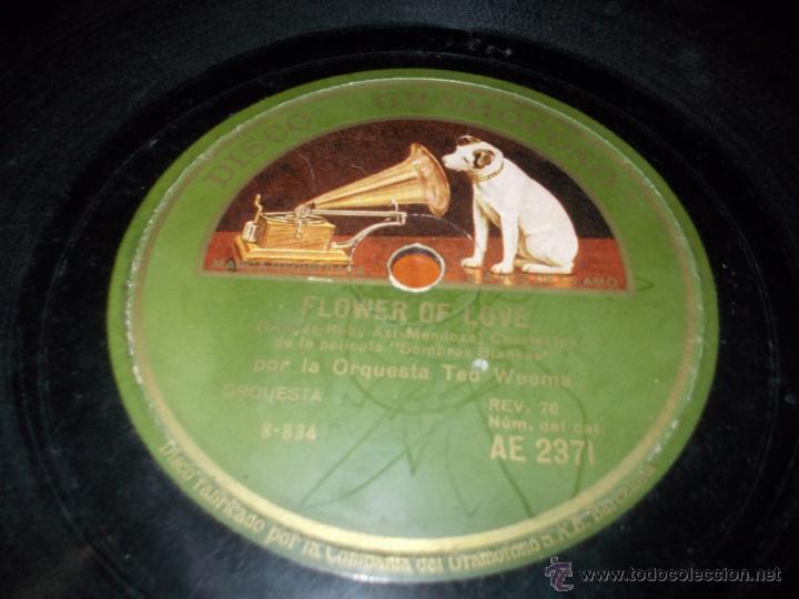 Discos de pizarra: Disco Gramofono Flower of love - Foto 3
