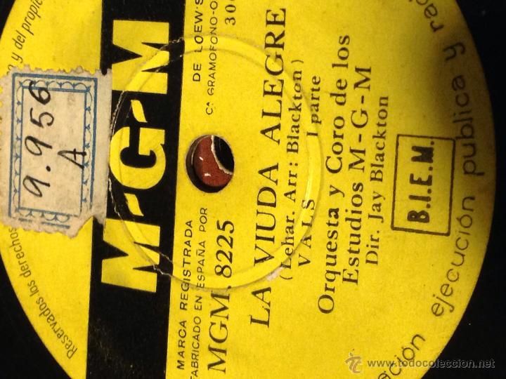 Discos de pizarra: Disco pizarra MGM.la viuda alegre - Foto 1