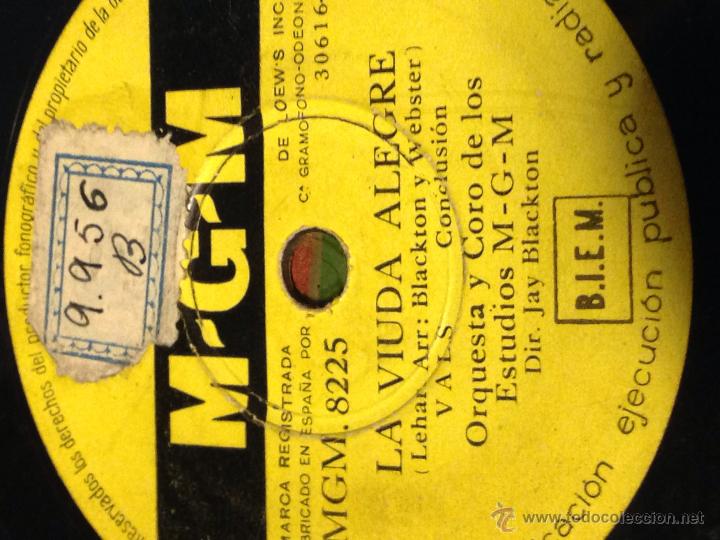 Discos de pizarra: Disco pizarra MGM.la viuda alegre - Foto 2
