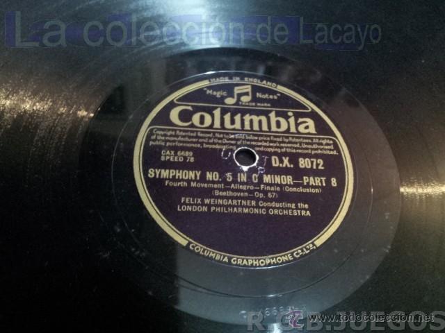Discos de pizarra: COLECCION 4 DISCOS PIZARRA SYMPHONY N 5 EN C MENOR - Foto 3