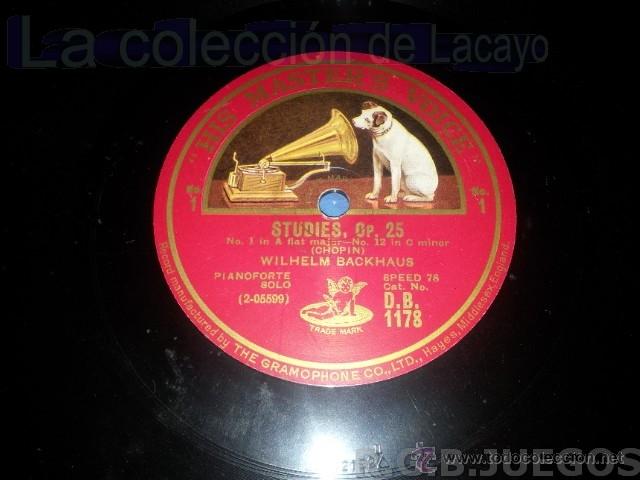 Discos de pizarra: DISCO DE PIZARA STUDIES OP 25 CHOPIN - Foto 1