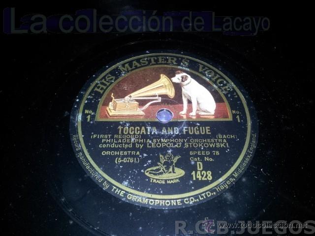 Discos de pizarra: DISCO DE PIZARRA TOCATA AND FUGUE BACH - Foto 1