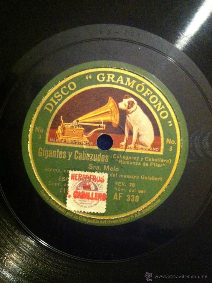 Discos de pizarra: Lote de 4 discos de pizarra rotos. - Foto 8