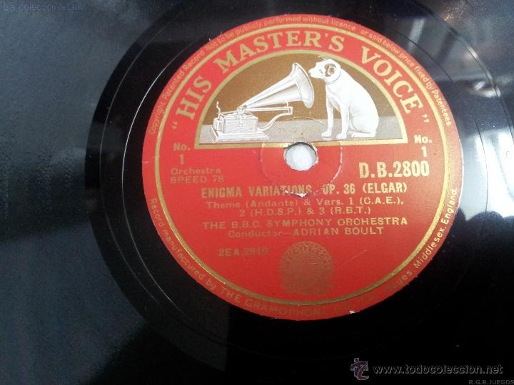 Discos de pizarra: DISCO DE PIZARRA ENIGMA VARIATIONS COMPLETA 3 DISCOS - Foto 1