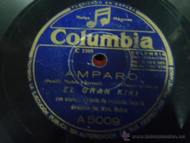 Discos de pizarra: DISCO DE PIZARRA AMPARO EL GRAN KIKI,EL TABERNERO X - Foto 1