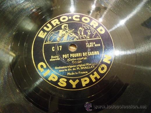 Discos de pizarra: DISCO PIZARRA 25cm ORCHESTRA TZIGANE - Foto 4