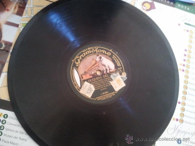 Discos de pizarra: LA DUQUESA DEL TABARIN  DISCO GRAMOFONO DISCO DE PIZARRA (LA DUQUESA DE TABARIN)SALIDA DE OCTAVIO Y - Foto 1