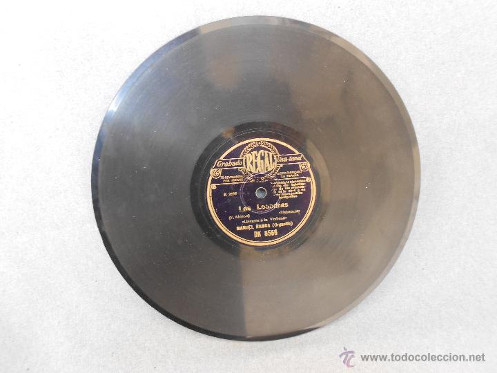 Discos de pizarra: DISCO DE PIZARRA 25 CMS. LAS LEANDRAS: PIUCHI ( ORGANILLO) - Foto 1