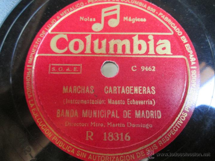 Discos de pizarra: BANDA MUNICIPAL MADRID. - Foto 1