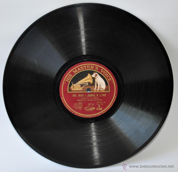 Discos de pizarra: Disco Gram&oacute;fono. Master Iwan Davies. Handel. N&ordm; 66 - Foto 2