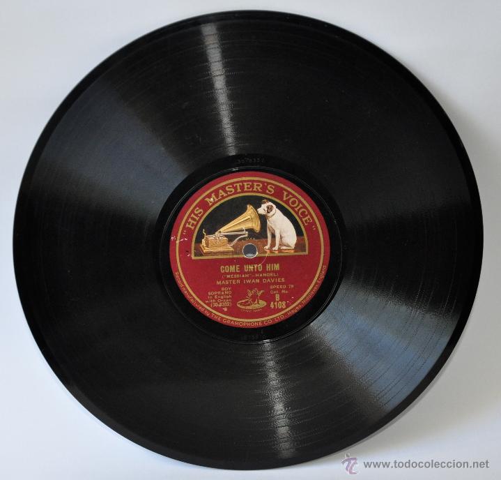 Discos de pizarra: Disco Gram&oacute;fono. Master Iwan Davies. Handel. N&ordm; 66 - Foto 4