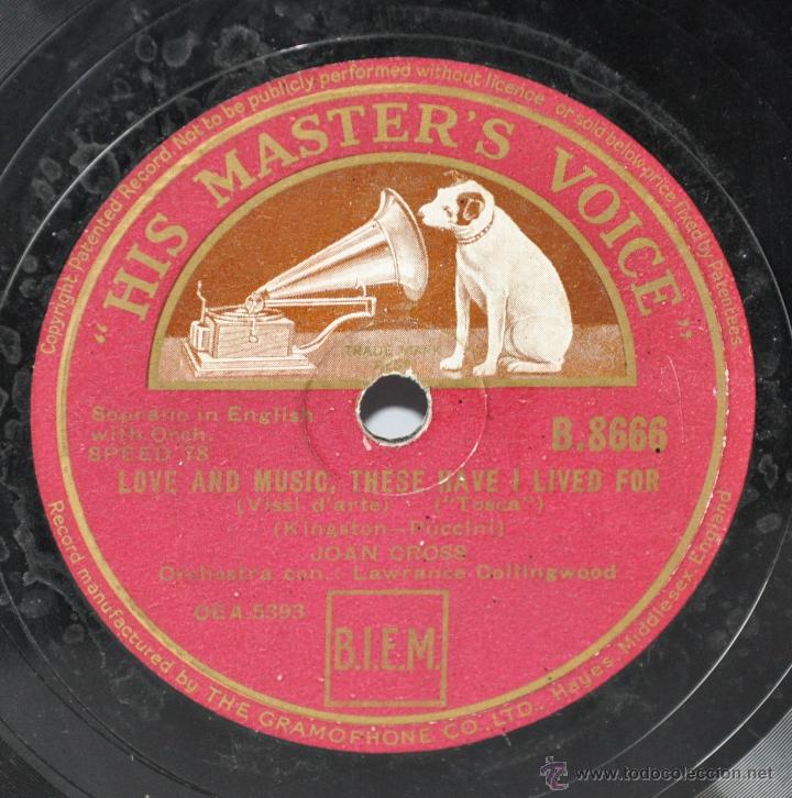 Discos de pizarra: Disco Gram&oacute;fono. Joan Cross. N&ordm; 67 - Foto 1