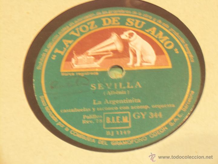 Discos de pizarra: LA ARGENTINITA DISCO DE PIZARRA - Foto 1