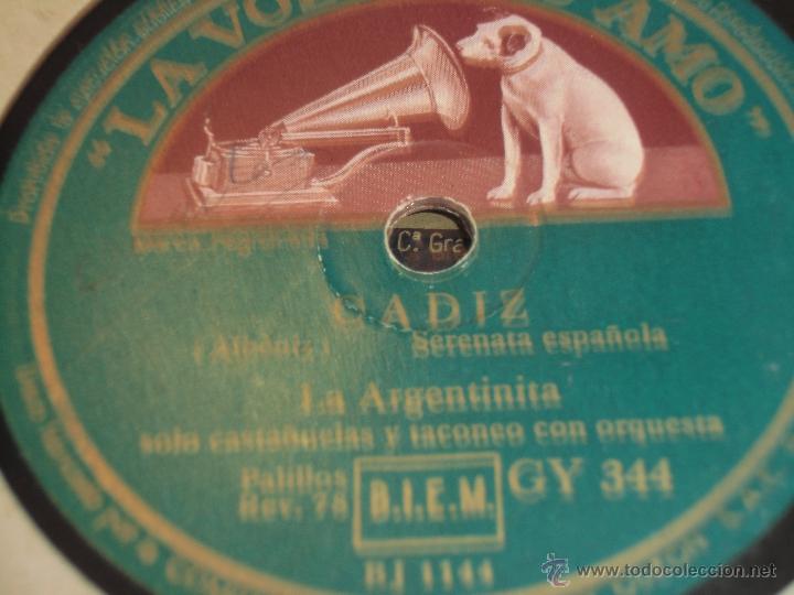 Discos de pizarra: LA ARGENTINITA DISCO DE PIZARRA - Foto 2