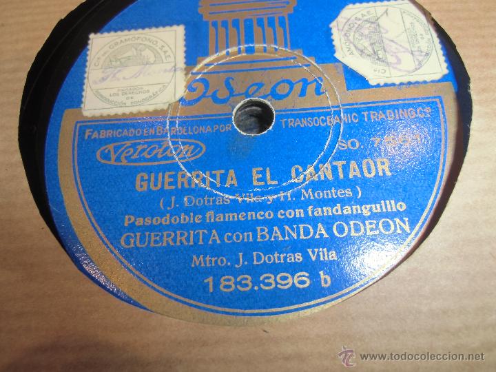 Discos de pizarra: GUERRITA EL CANTAOR - Foto 2