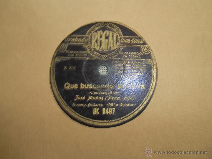 Discos de pizarra: FLAMENCO JOSE MU&Ntilde;OZ PENA HIJO - Foto 1