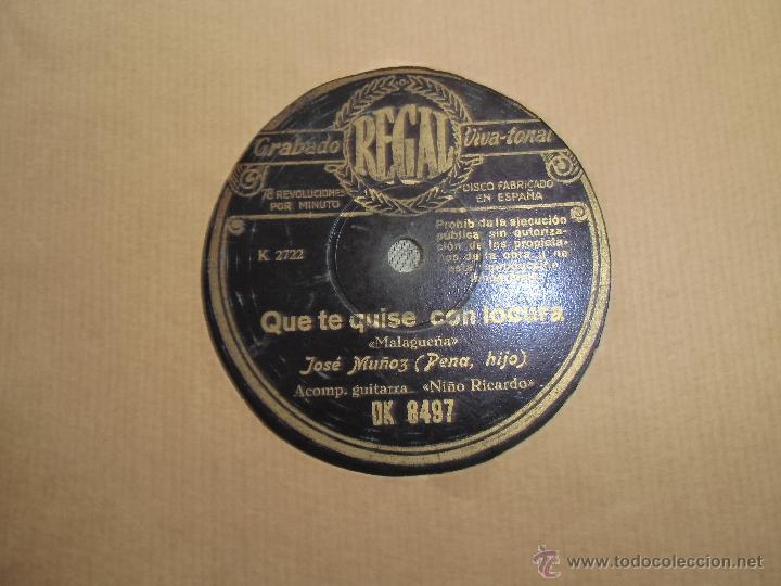 Discos de pizarra: FLAMENCO JOSE MU&Ntilde;OZ PENA HIJO - Foto 2