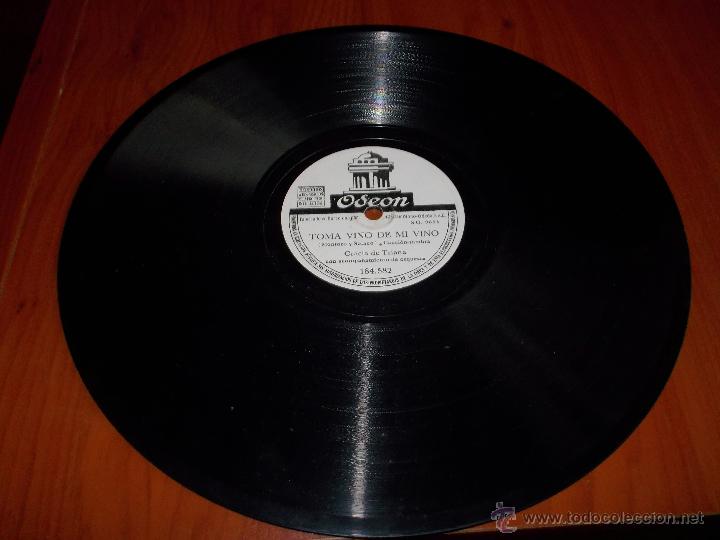 Discos de pizarra: Toma vino de mi vino disco odeon 184582 - Foto 4