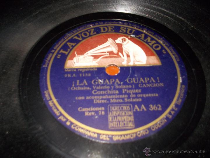 Discos de pizarra: canta morena disco la voz de su amo AA362 - Foto 1