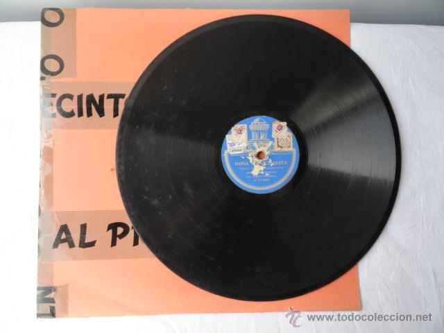 Discos de pizarra: DISCO DE PIZARRA ODEON. DO&Ntilde;A FRANCISQUITA. - Foto 1