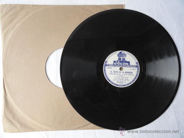 Discos de pizarra: DISCO DE PIZARRA ODEON. EL PATIO DE LA MOROCHA Y PREPARENSE. - Foto 1