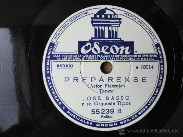 Discos de pizarra: DISCO DE PIZARRA ODEON. EL PATIO DE LA MOROCHA Y PREPARENSE. - Foto 3