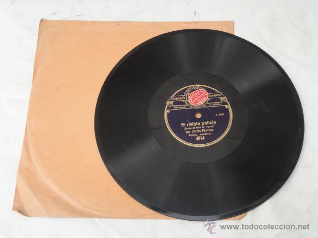Discos de pizarra: DISCO DE PIZARRA REGAL. RISA Y LIMONES Y EL RISIBLE POLICIA. - Foto 1