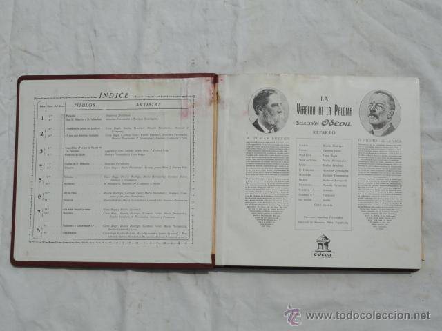 Discos de pizarra: ALBUM DISCOS DE PIZARRA ODEON. LA VERBENA DE LA PALOMA. - Foto 2