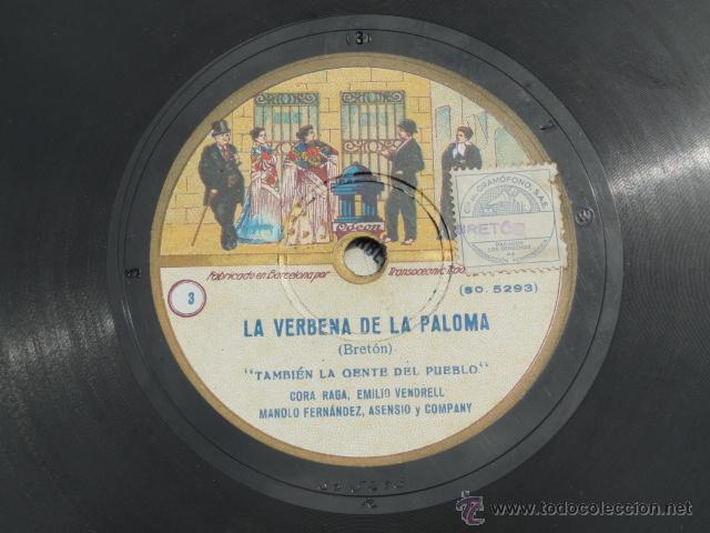 Discos de pizarra: ALBUM DISCOS DE PIZARRA ODEON. LA VERBENA DE LA PALOMA. - Foto 7