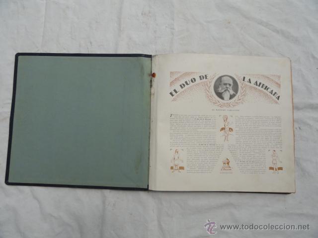 Discos de pizarra: ALBUM DISCOS DE PIZARRA ODEON. EL D&Uacute;O DE LA AFRICANA. - Foto 2