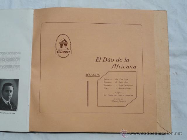 Discos de pizarra: ALBUM DISCOS DE PIZARRA ODEON. EL D&Uacute;O DE LA AFRICANA. - Foto 6