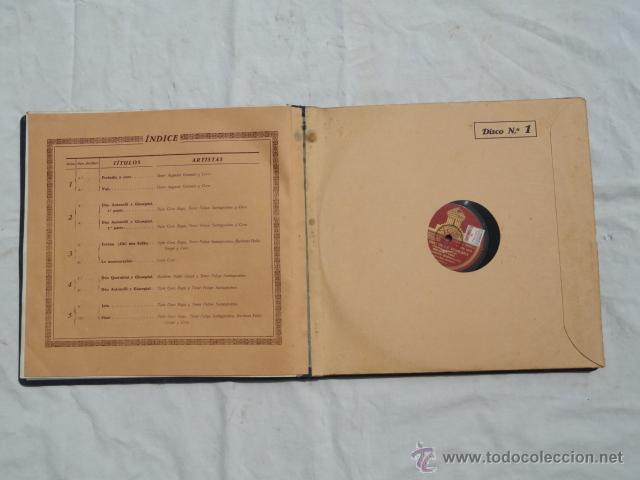 Discos de pizarra: ALBUM DISCOS DE PIZARRA ODEON. EL D&Uacute;O DE LA AFRICANA. - Foto 7