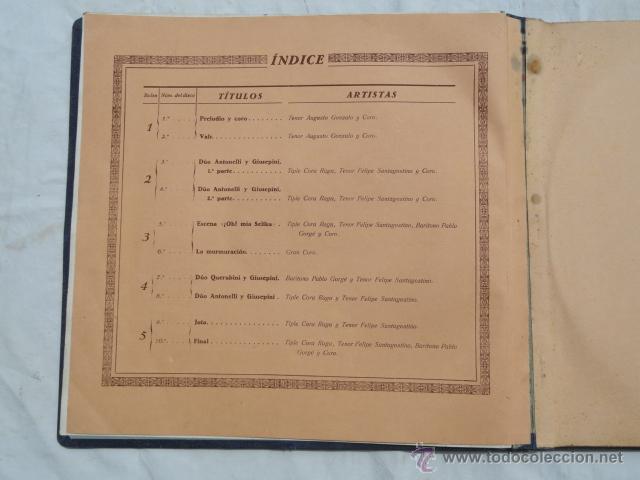 Discos de pizarra: ALBUM DISCOS DE PIZARRA ODEON. EL D&Uacute;O DE LA AFRICANA. - Foto 8