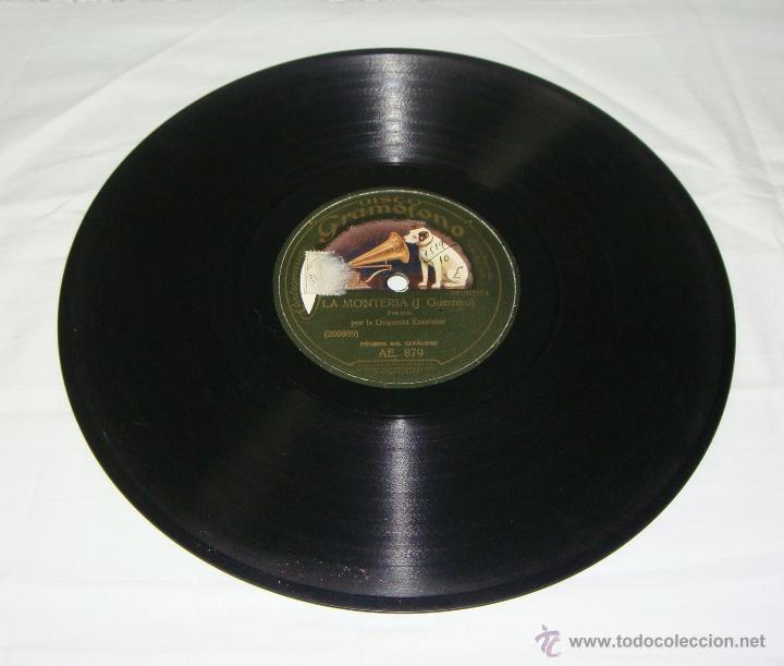 Discos de pizarra: Disco Gramofono de Pizarra. La voz de su amo. La Monter&iacute;a - Tango Milonga. - Foto 1