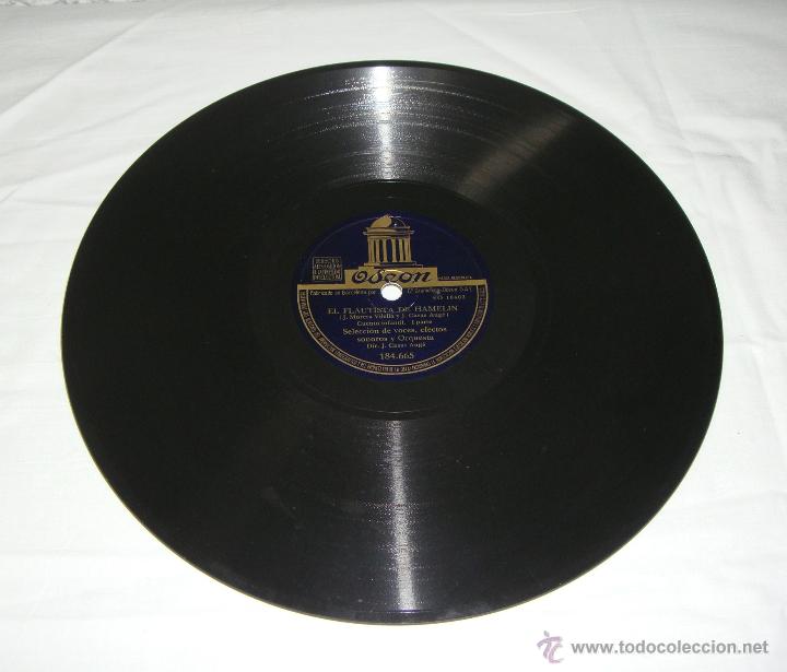 Discos de pizarra: Disco de Pizarra &middot; El Flautista de Hamel&iacute;n &middot; Odeon &middot; ca. 1930&ndash;1940 - Foto 1