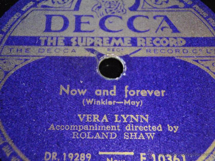 Discos de pizarra: VERA LYNN   ( NOW AND FOREVER - TRY AGAIN )   DECCA - Foto 1
