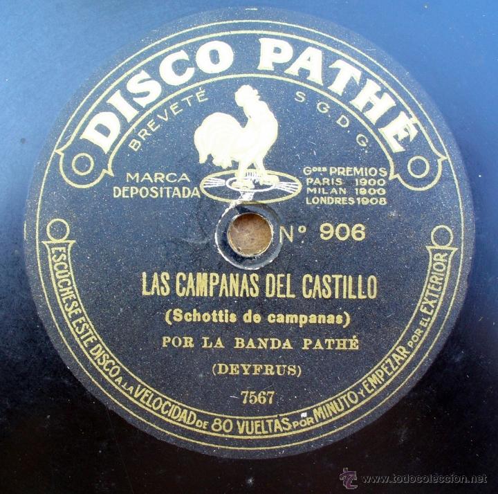 Discos de pizarra: DISCO PATHE - ROSALBA, LAS CAMPANAS DEL CASTILLO - SCHOTTIS - Foto 2