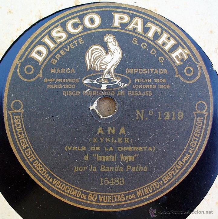 Discos de pizarra: DISCO PATHE - LA CASTA SUSANA, ANA - VALSES - Foto 2