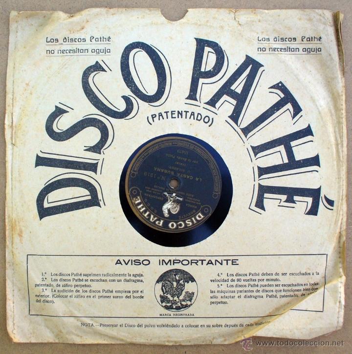 Discos de pizarra: DISCO PATHE - LA CASTA SUSANA, ANA - VALSES - Foto 3