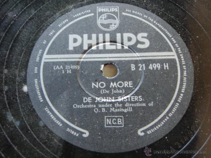 Discos de pizarra: DE JOHN SISTERS  ( THERESA - NO MORE )   PHILIPS - Foto 1