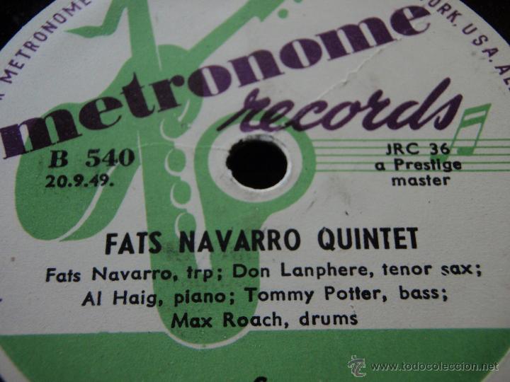 Discos de pizarra: FATS NAVARRO QUINTET ( STOP - GO ) METRONOME RECORDS* - Foto 1