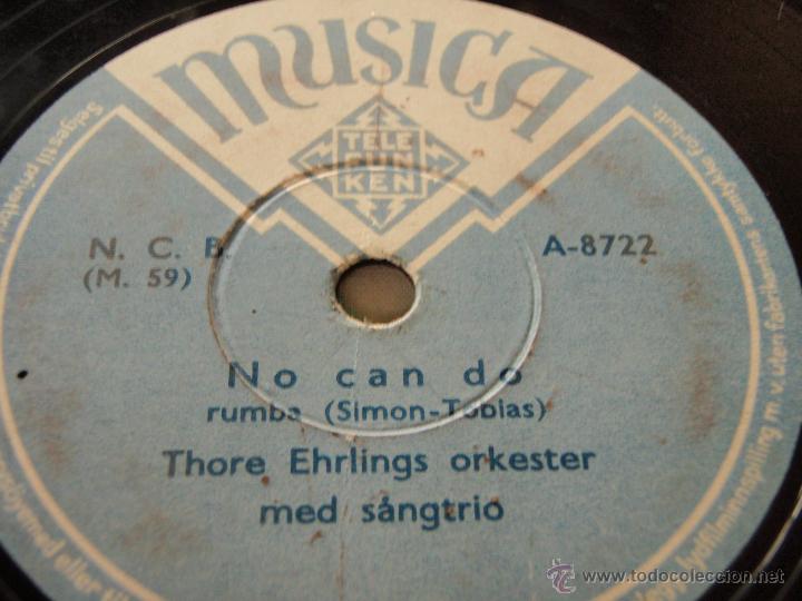 Discos de pizarra: THORE EHRLINGS ORKESTER  ( CHICKERY CHICK NOVELTY - NO CAN DO )  FOXTROT Y RUMBA - Foto 2