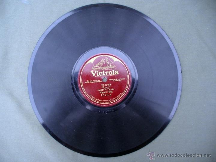 Discos de pizarra: MIGUEL FLETA - AMAPOLA - BIMBA - Foto 2
