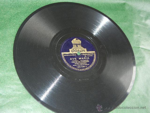 Discos de pizarra: MARTA EGGERTH - SCHUBERT SERENATA / AVE MARIA - ODEON 183.746 - Foto 4