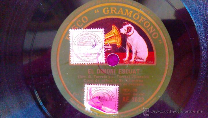 Discos de pizarra: EL DIMONI ESCUAT, EL NOI DE LA MARE, DISCO GRAMOFONO - Foto 3
