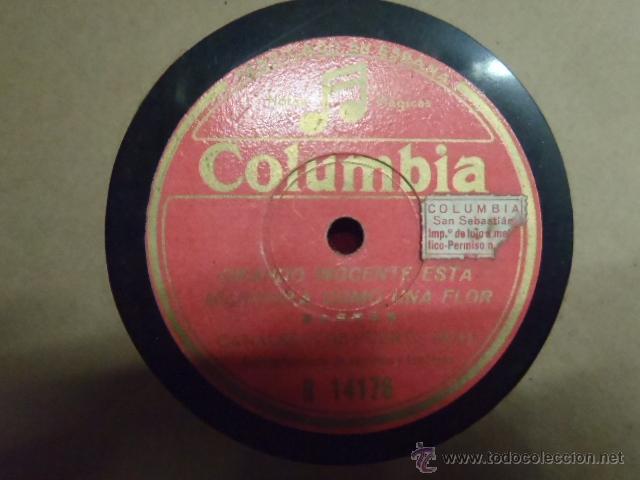 Discos de pizarra: DISCO DE PIZARRA CANALEJAS DE PUERTO REAL SAETAS.* - Foto 1
