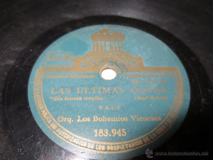 Discos de pizarra: las ultimas gotas. chicos del campo. bilbao - Foto 2