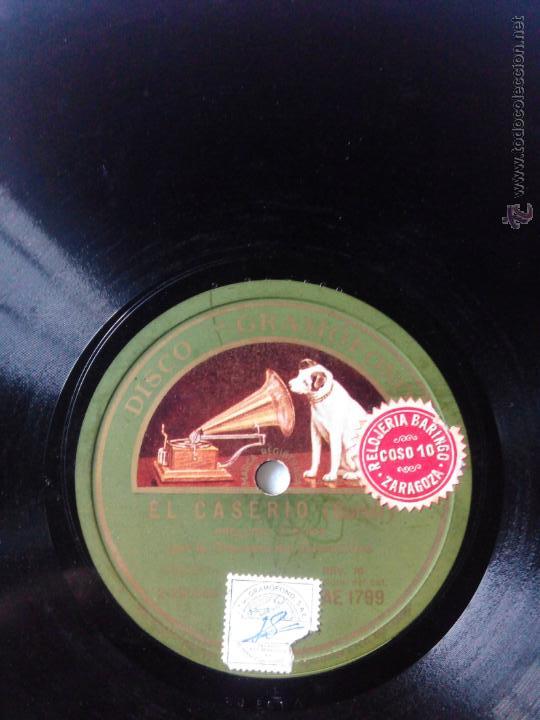 Discos de pizarra: El caserio. Orquesta del Gramofono - Foto 1
