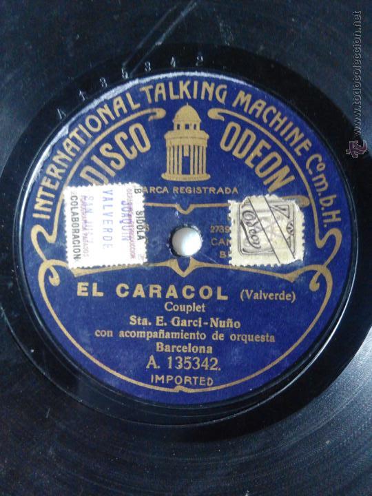 Discos de pizarra: El caracol y &iexcl;Tapame!, Cupl&eacute;s. Srta. Garci Nu&ntilde;ez - Foto 1