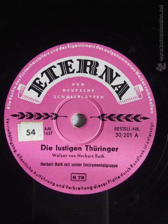 Discos de pizarra: Rennsteiglied. Die lustigen Th&uuml;ringer. Herbert Roth - Foto 1